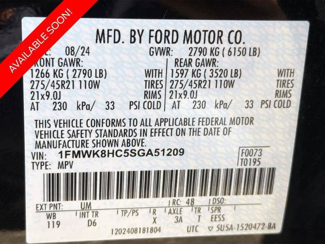 Certified 2025 Ford Explorer Platinum w/ Ultimate Package AWD/4WD image 36