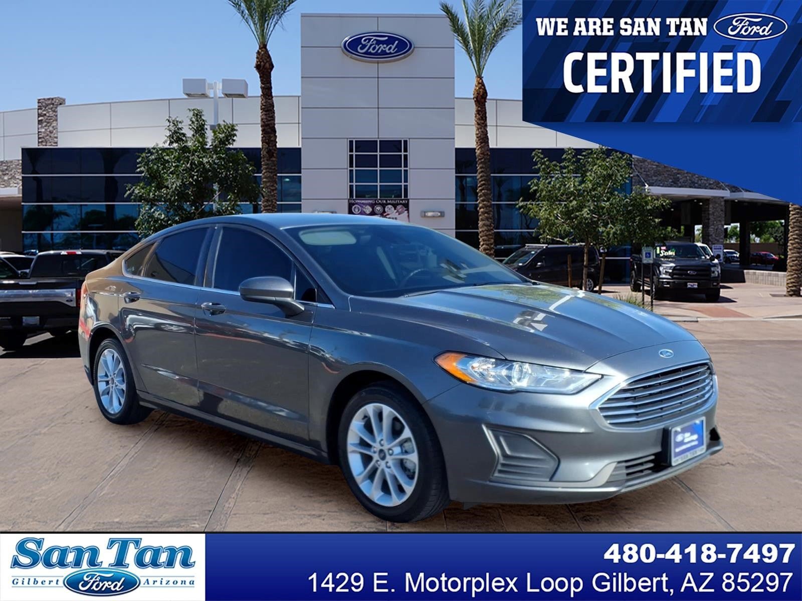 Certified 2020 Ford Fusion SE FWD image 1