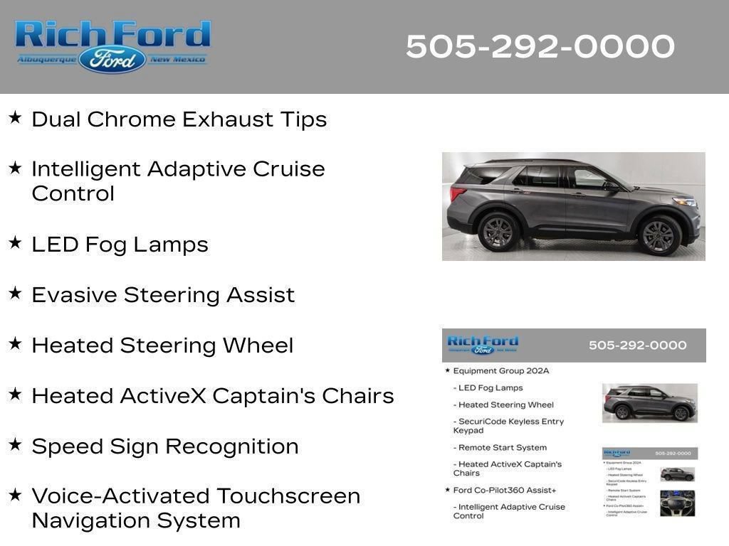 Certified 2024 Ford Explorer XLT w/ Equipment Group 202A RWD image 81