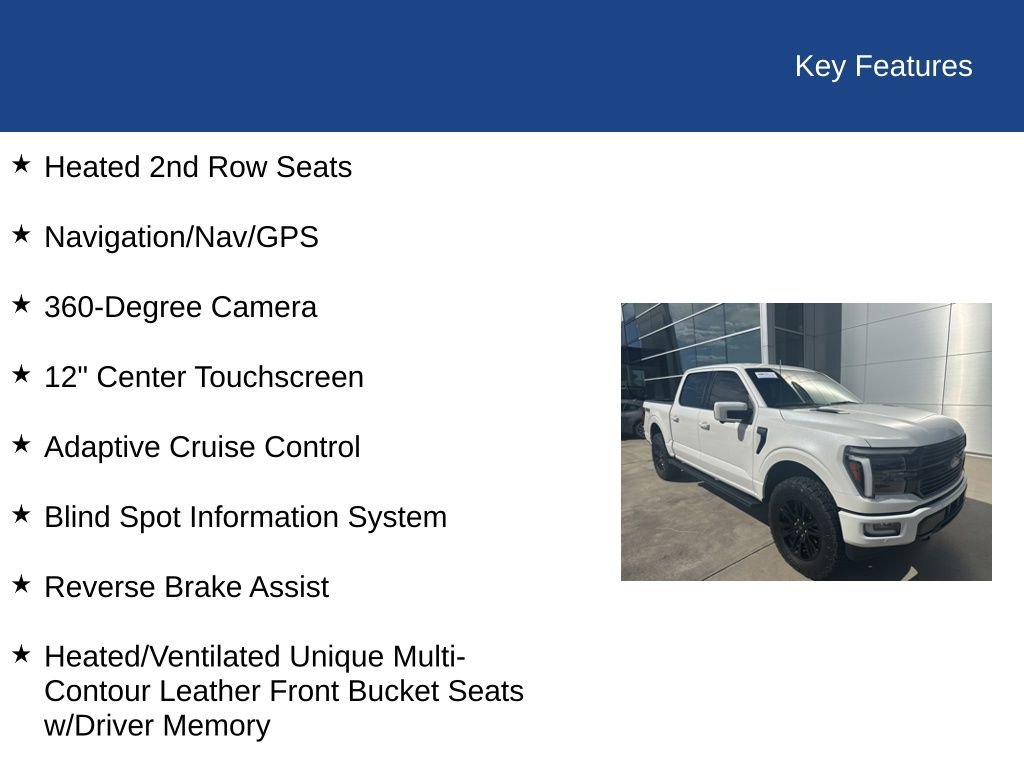 Certified 2024 Ford F150 Platinum w/ FX4 Off-Road Package image 42