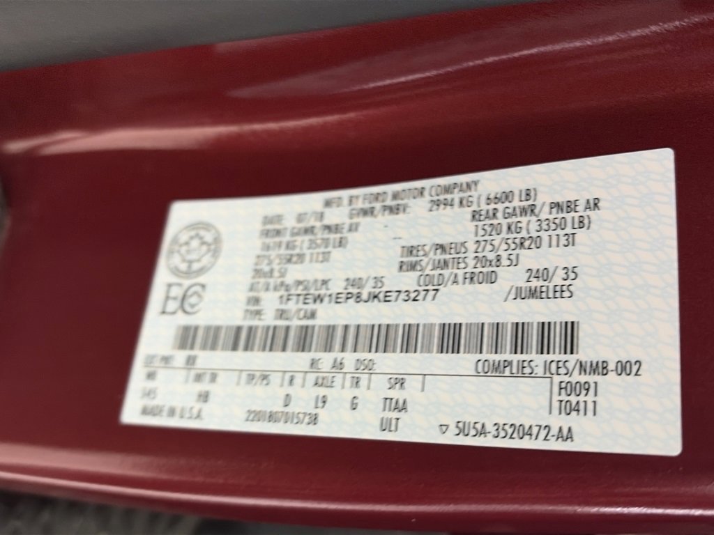 Certified 2018 Ford F150 Lariat w/ Equipment Group 502A Luxury image 9