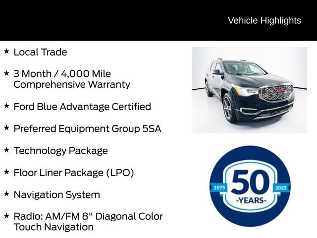 Used 2018 GMC Acadia Denali w/ Technology Package AWD/4WD image 6