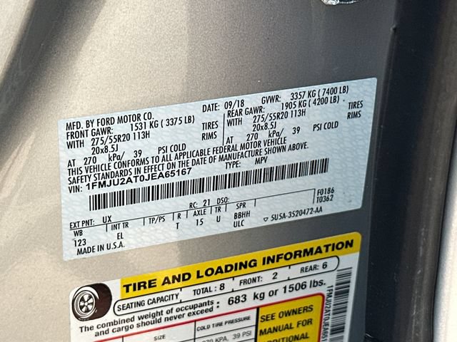 Certified 2018 Ford Expedition Limited w/ Equipment Group 301A AWD/4WD image 32