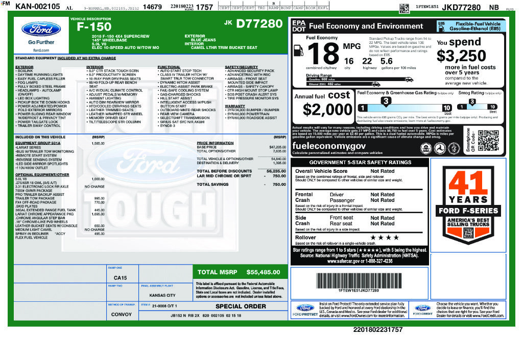 Certified 2018 Ford F150 Lariat AWD/4WD image 25
