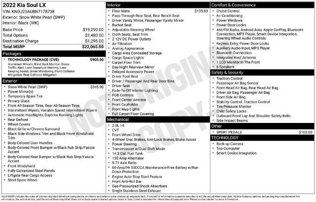 Used 2022 Kia Soul LX w/ Technology Package image 8