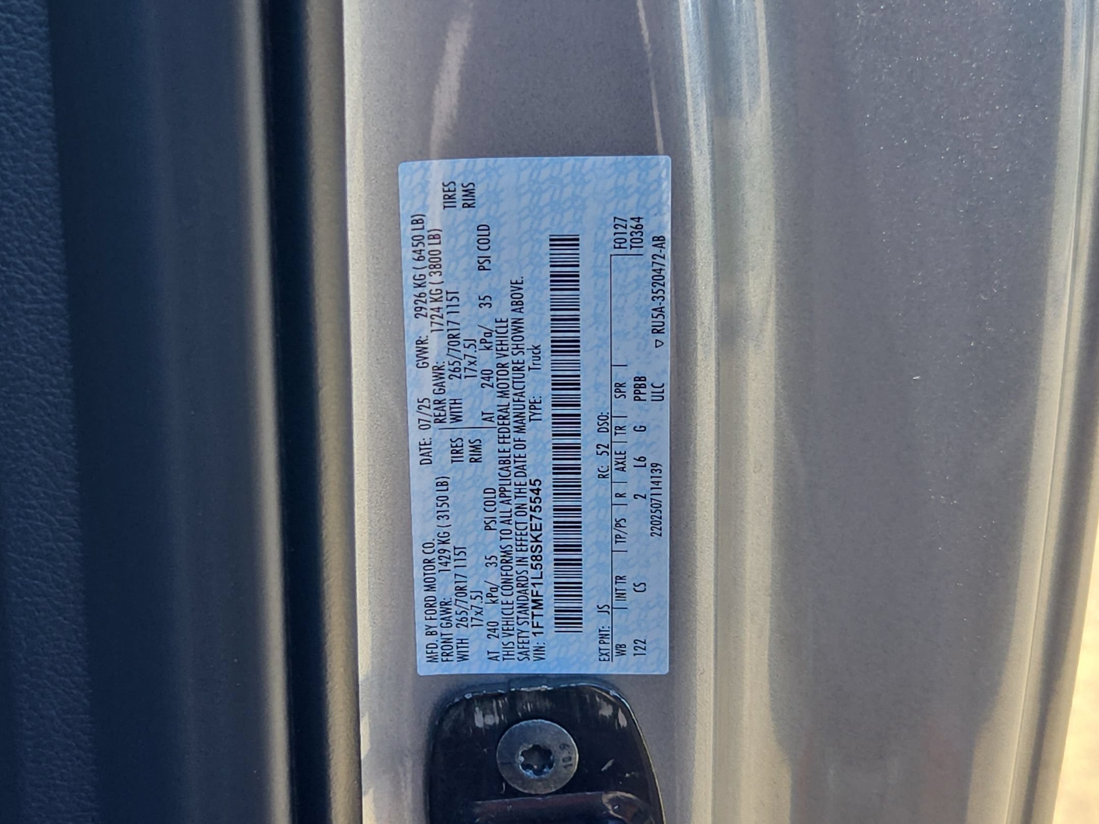 Certified 2025 Ford F150 XL w/ Equipment Group 103A High AWD/4WD image 28