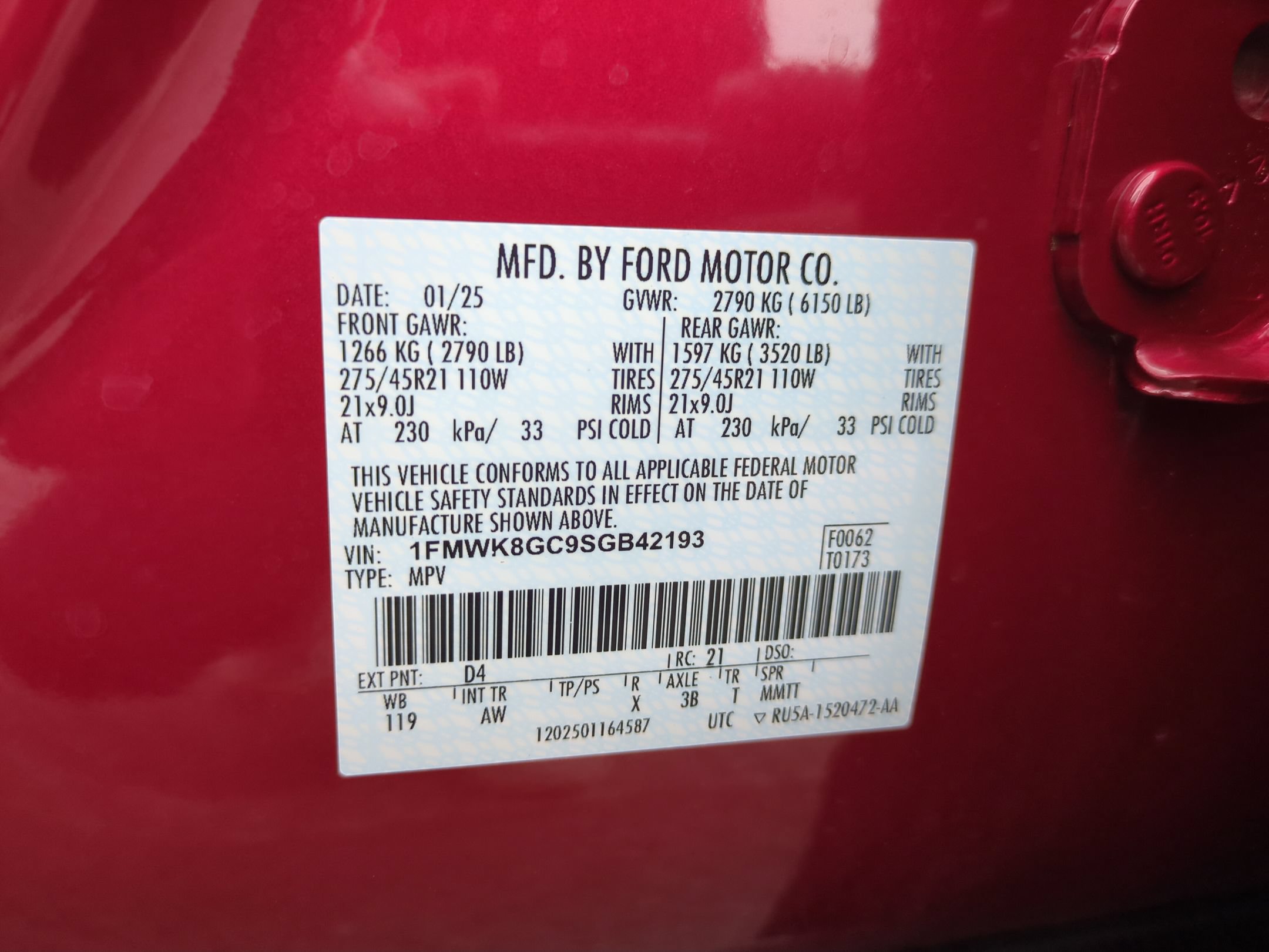 Certified 2025 Ford Explorer ST w/ Sun And Sound Package AWD/4WD image 36