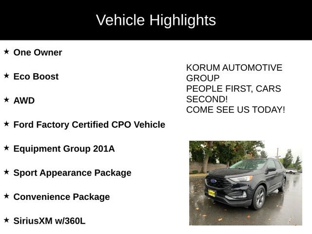 Certified 2022 Ford Edge SEL w/ Sport Appearance Package image 4