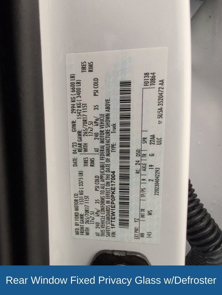 Certified 2023 Ford F150 XL w/ Equipment Group 102A High AWD/4WD image 41