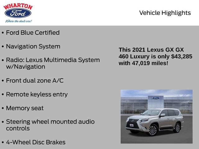 Used 2021 Lexus GX 460 Luxury w/ Off Road Package AWD/4WD image 6