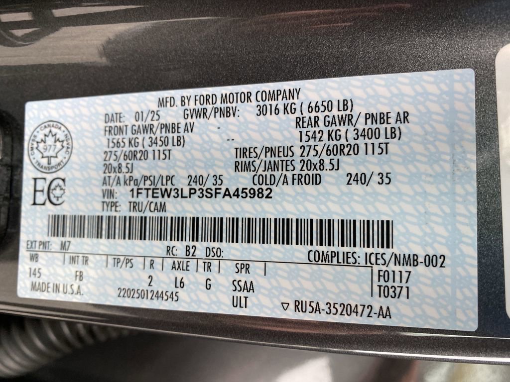 Certified 2025 Ford F150 XLT w/ Equipment Group 302A MID image 54