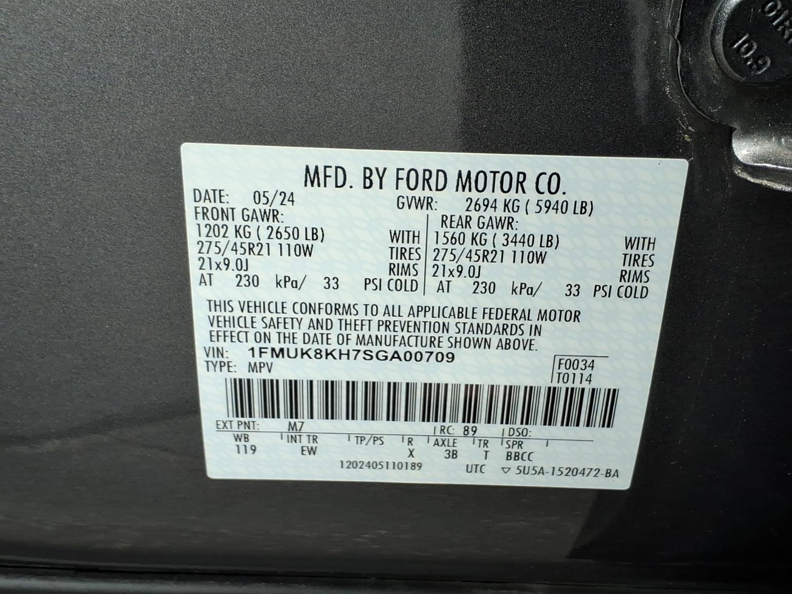 Certified 2025 Ford Explorer ST-Line w/ ST-Line Street Pack AWD/4WD image 30