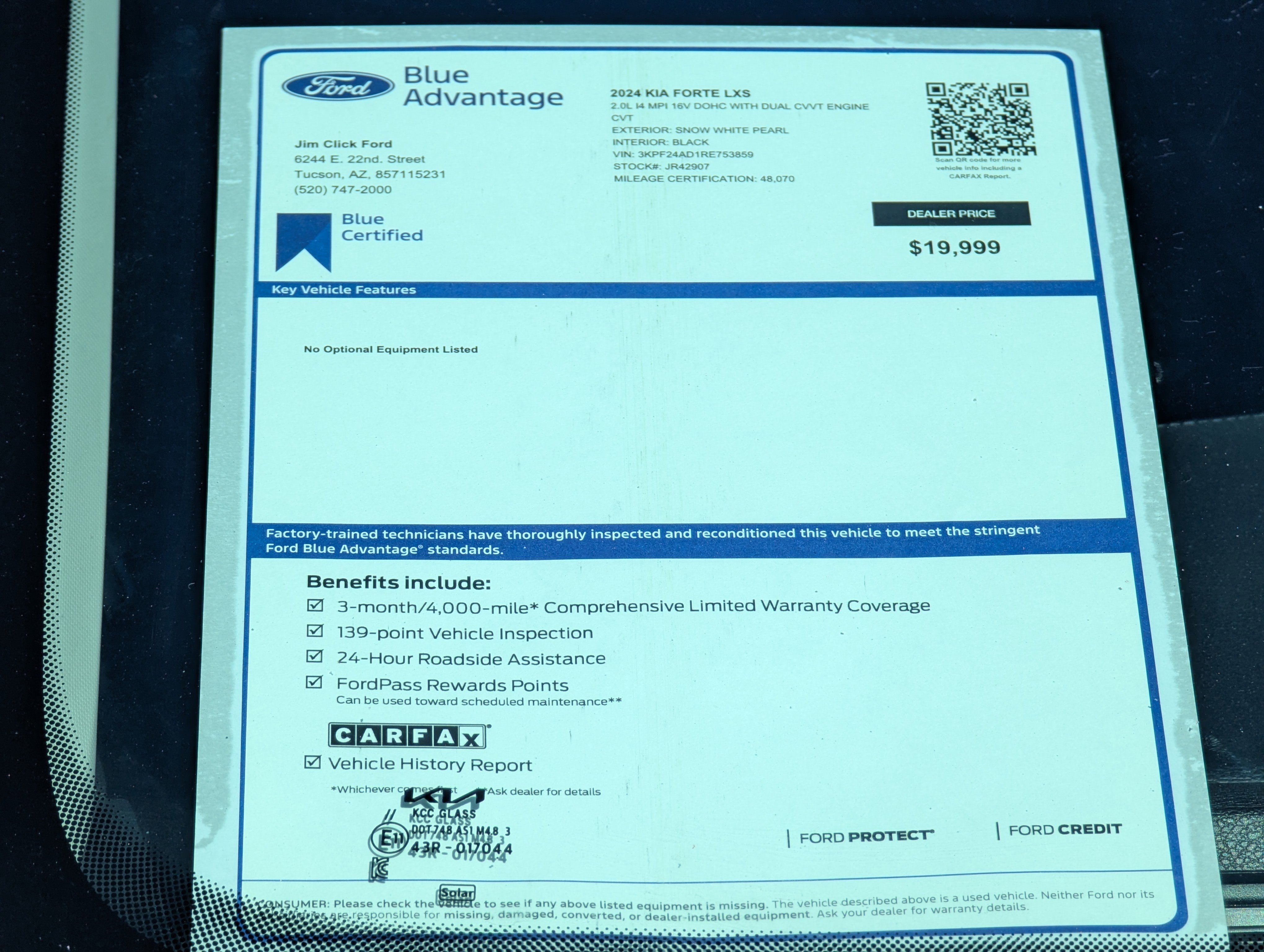 Used 2024 Kia Forte LXS image 13