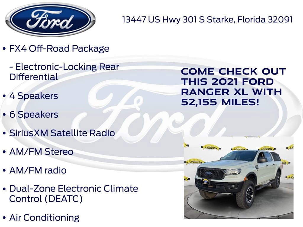Certified 2021 Ford Ranger XL w/ FX4 Off-Road Package image 30
