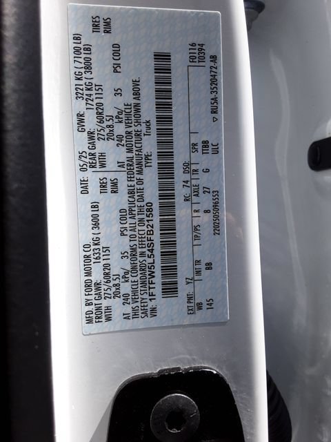 Certified 2025 Ford F150 Lariat w/ Equipment Group 502A High AWD/4WD image 9