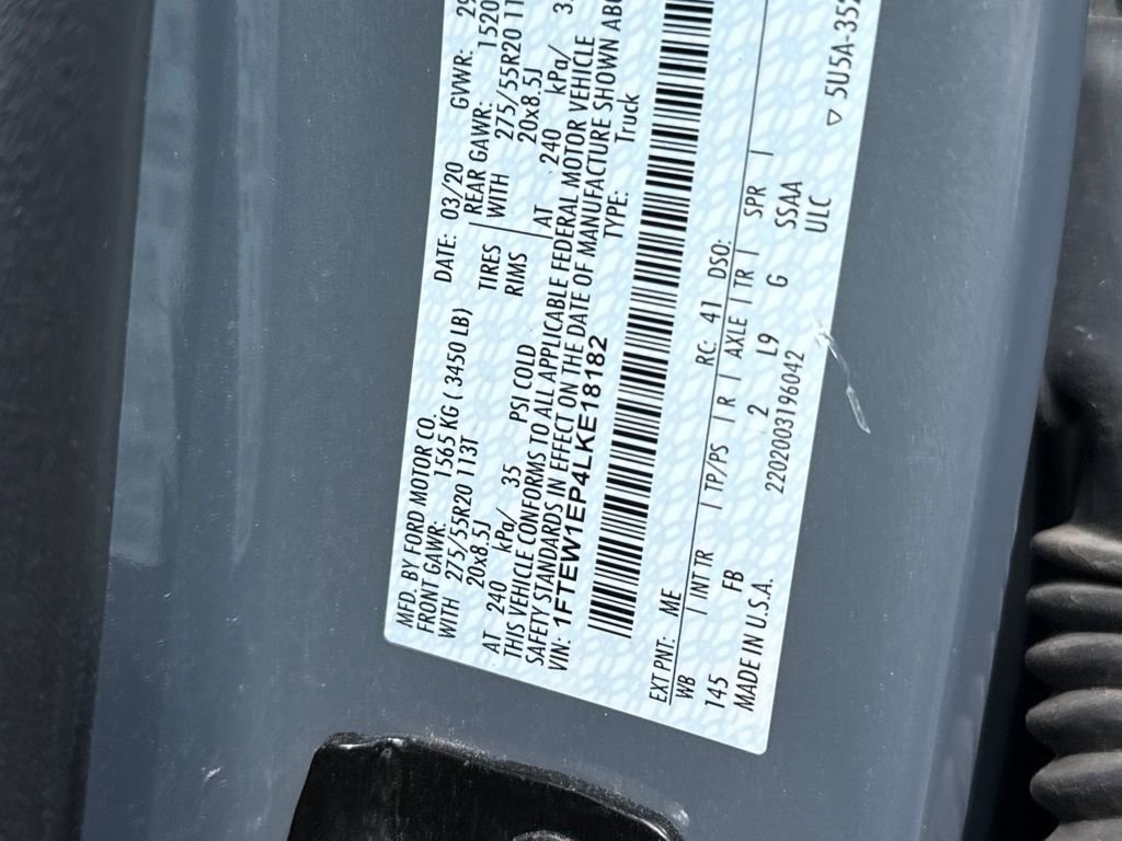 Certified 2020 Ford F150 XLT w/ Equipment Group 302A Luxury image 17