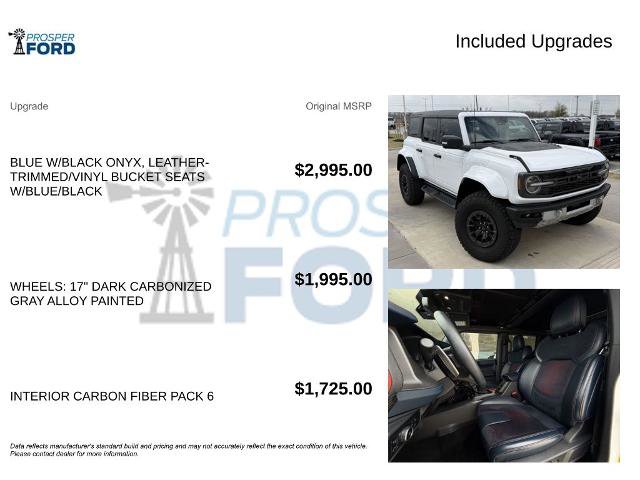 Certified 2024 Ford Bronco Raptor w/ Interior Carbon Fiber Pack 6 image 3
