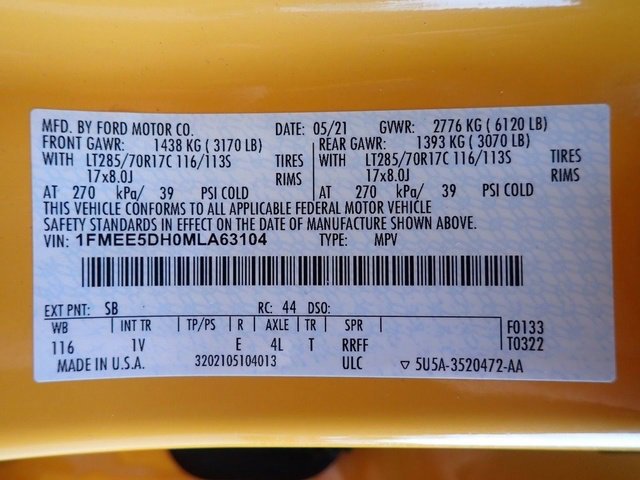 Certified 2021 Ford Bronco Badlands image 21