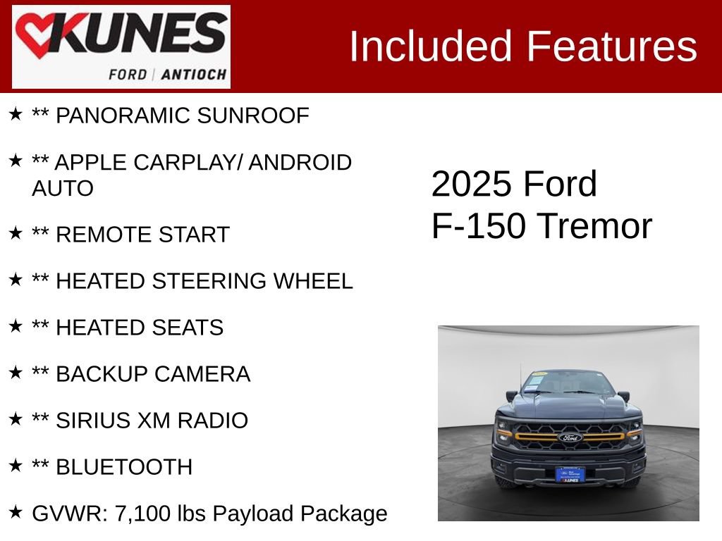 Certified 2025 Ford F150 Tremor AWD/4WD image 3