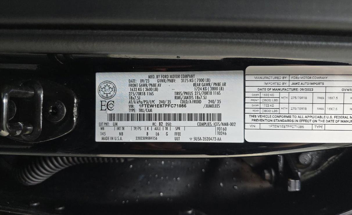 Certified 2023 Ford F150 Tremor w/ Equipment Group 402A High image 19