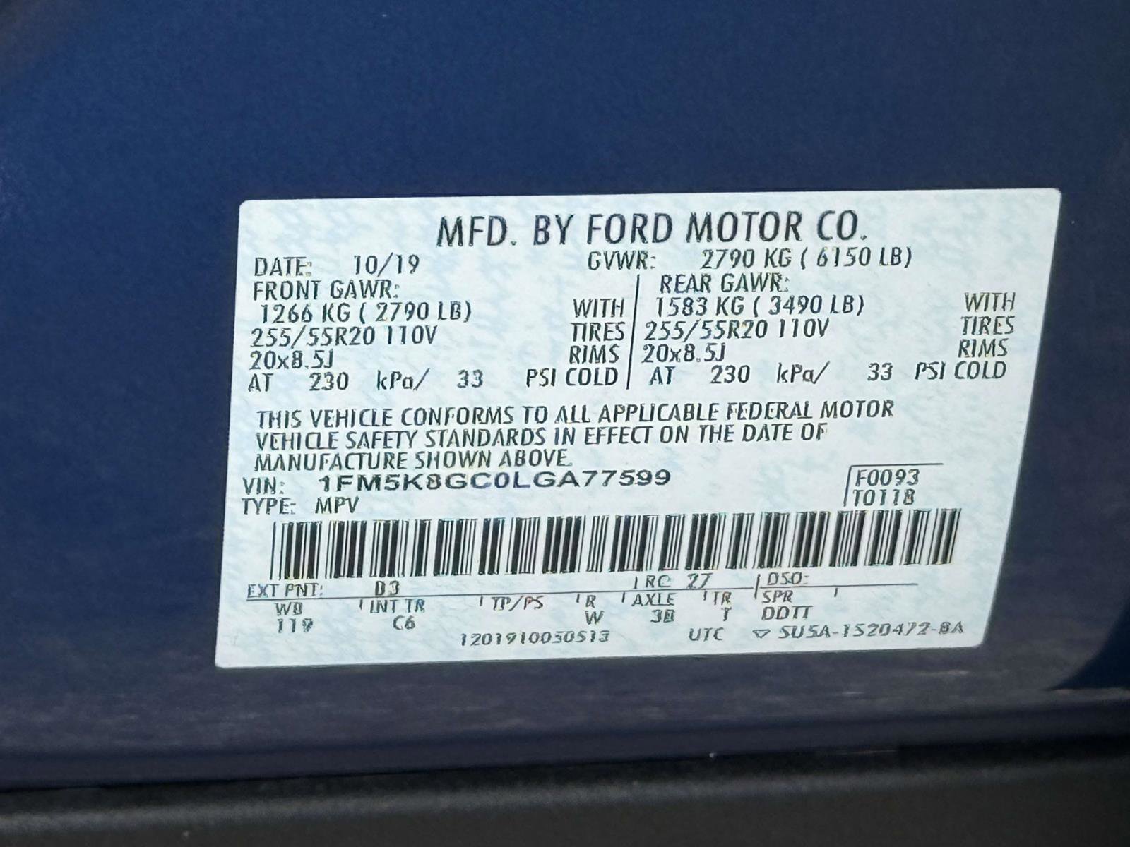 Certified 2020 Ford Explorer ST AWD/4WD image 35