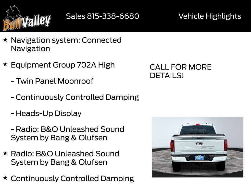 Certified 2024 Ford F150 Platinum w/ Equipment Group 702A High AWD/4WD image 9