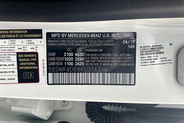 Used 2019 Mercedes-Benz C 300 C 300 image 35