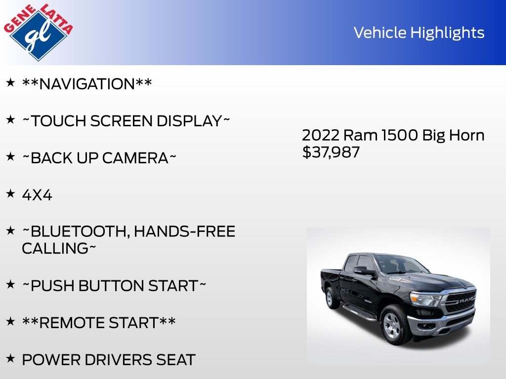 Used 2022 RAM 1500 Big Horn AWD/4WD image 33