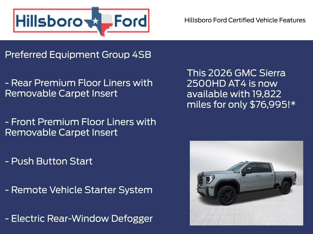 Used 2026 GMC Sierra 2500 AT4 w/ AT4 Premium Plus Package AWD/4WD image 9