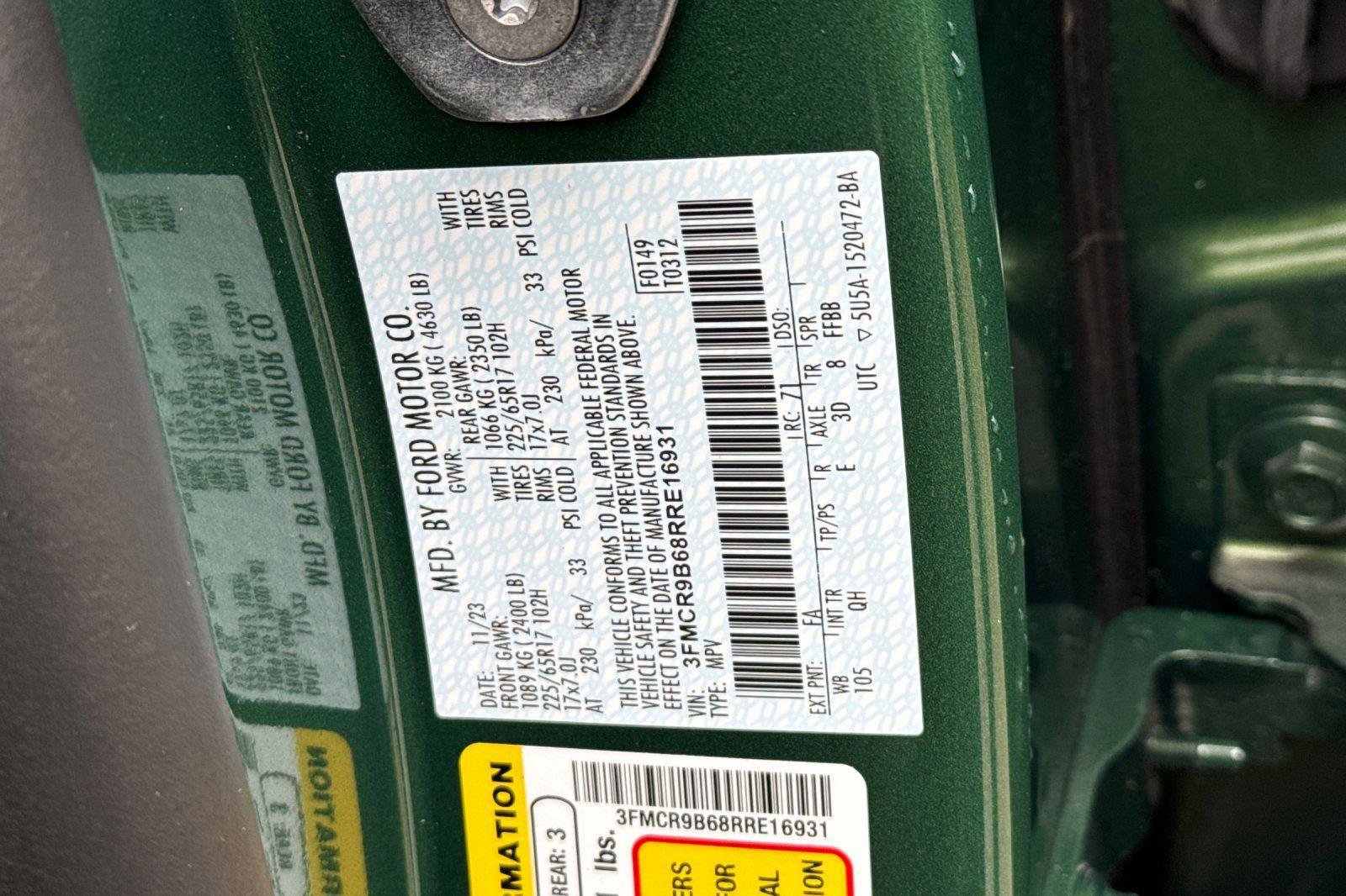 Certified 2024 Ford Bronco Sport Big Bend image 22