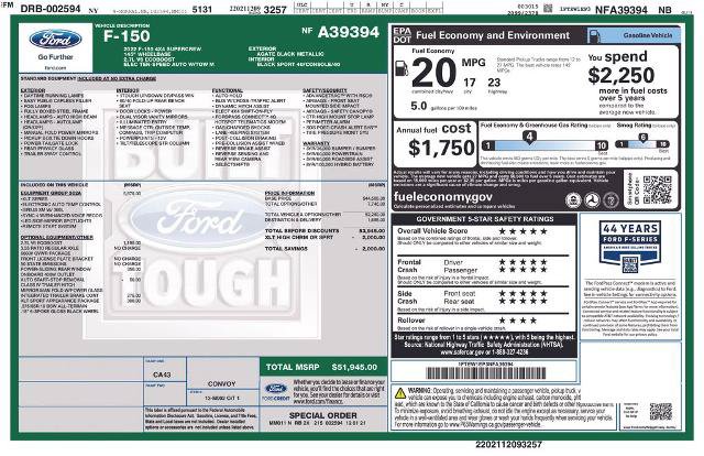 Certified 2022 Ford F150 XLT w/ Equipment Group 302A High AWD/4WD image 6