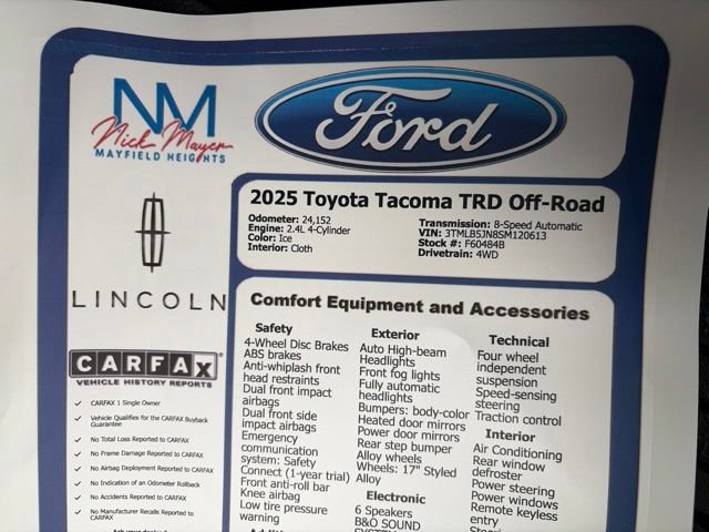 Used 2025 Toyota Tacoma TRD Off-Road AWD/4WD image 46