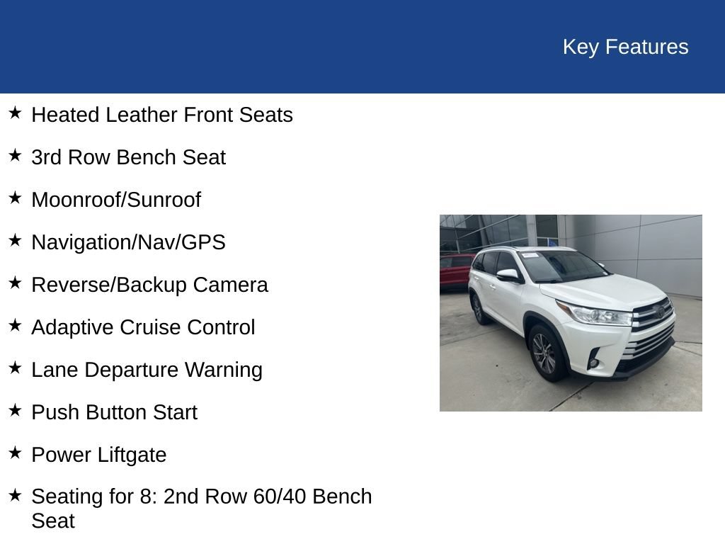 Used 2019 Toyota Highlander XLE AWD/4WD image 36