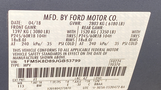Certified 2018 Ford Explorer XLT w/ Equipment Group 202A AWD/4WD image 28