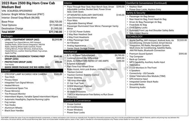 Used 2023 RAM 2500 Big Horn w/ Level 1 Equipment Group AWD/4WD image 35