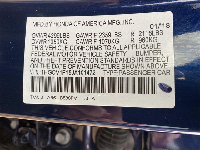 Used 2018 Honda Accord LX image 22