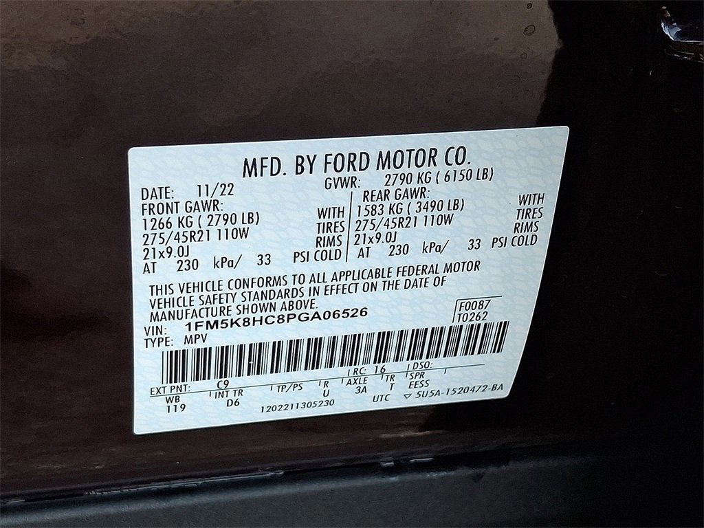 Certified 2023 Ford Explorer Platinum w/ Premium Technology Package image 18