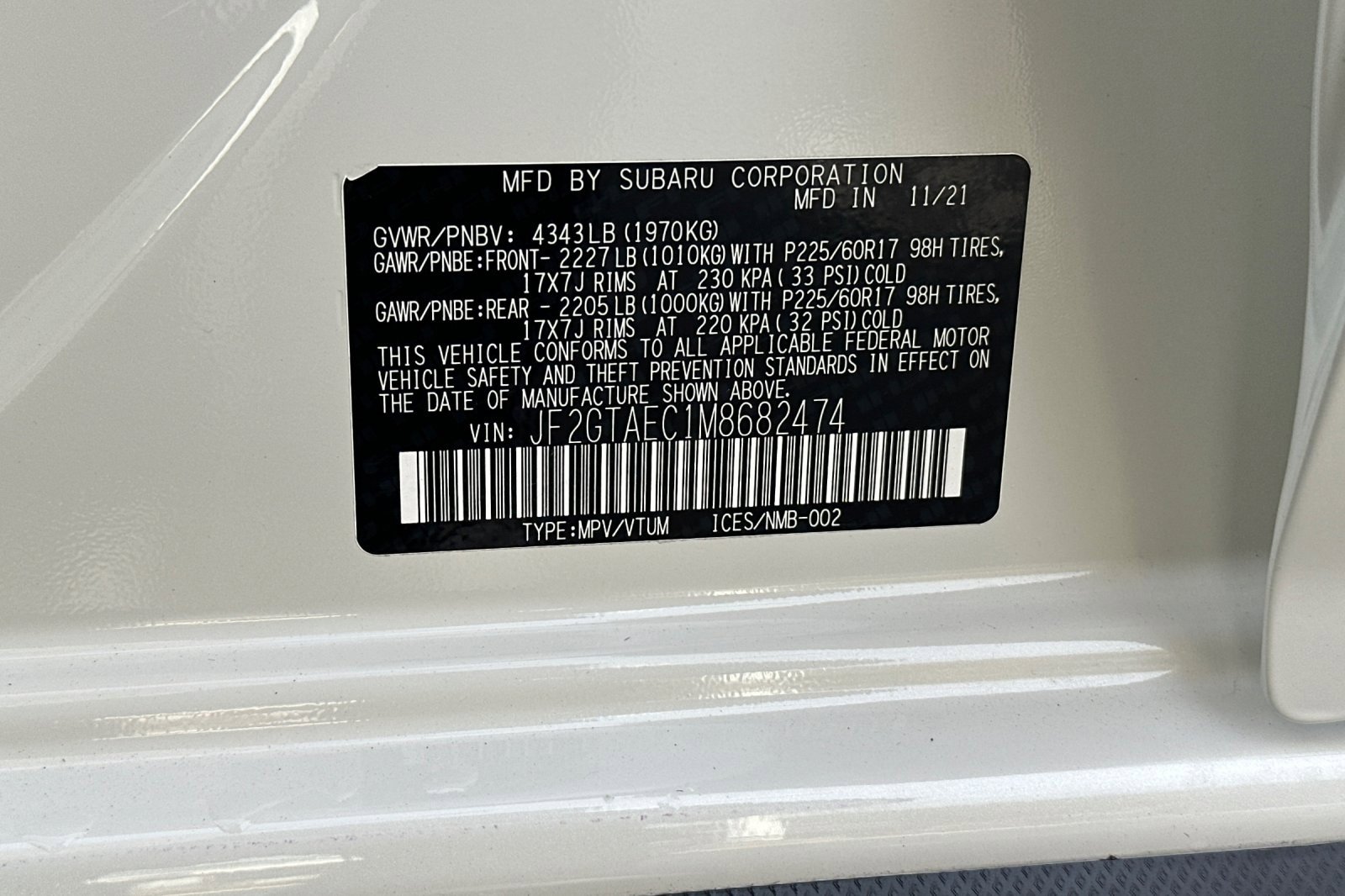 Used 2021 Subaru Crosstrek 2.0i Premium w/ Moonroof Package image 28