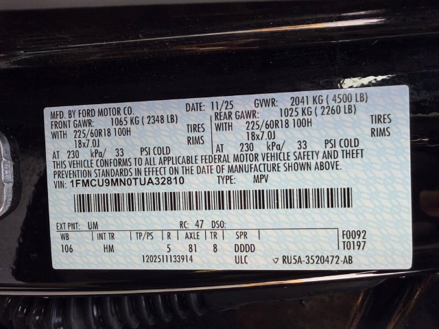 Certified 2026 Ford Escape ST-Line w/ Tech Pack #1 AWD/4WD image 25