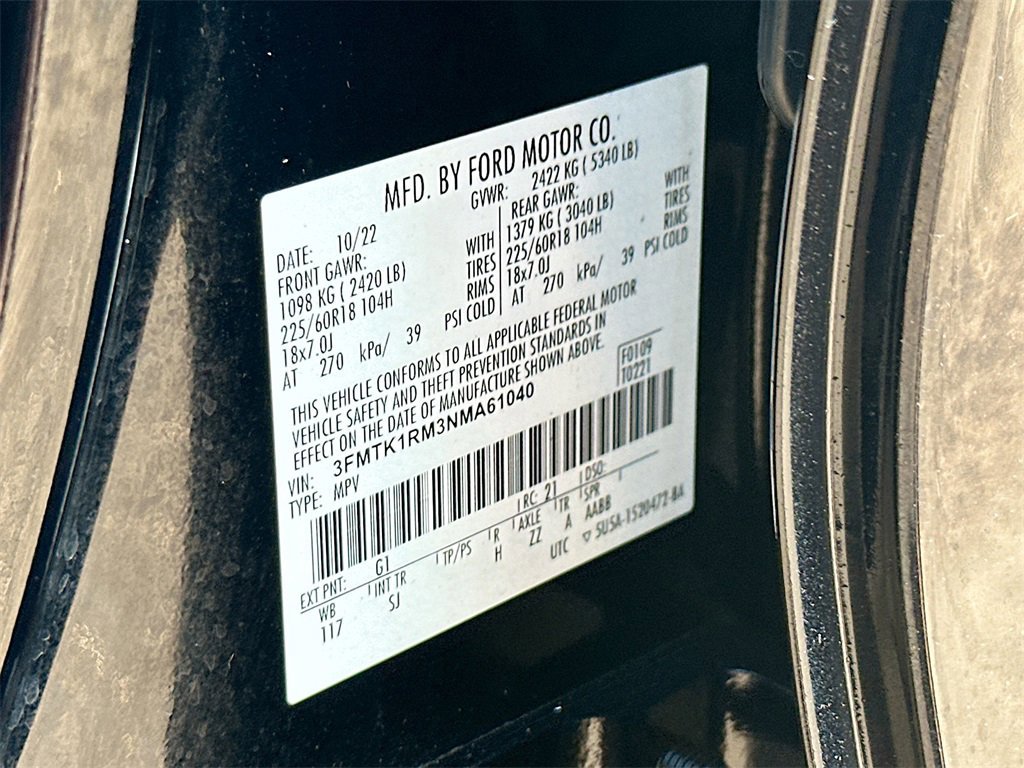 Certified 2022 Ford Mustang Mach-E Select w/ Comfort/Technology Package image 27