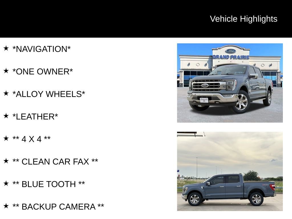 Certified 2023 Ford F150 Lariat w/ Equipment Group 502A High AWD/4WD image 4