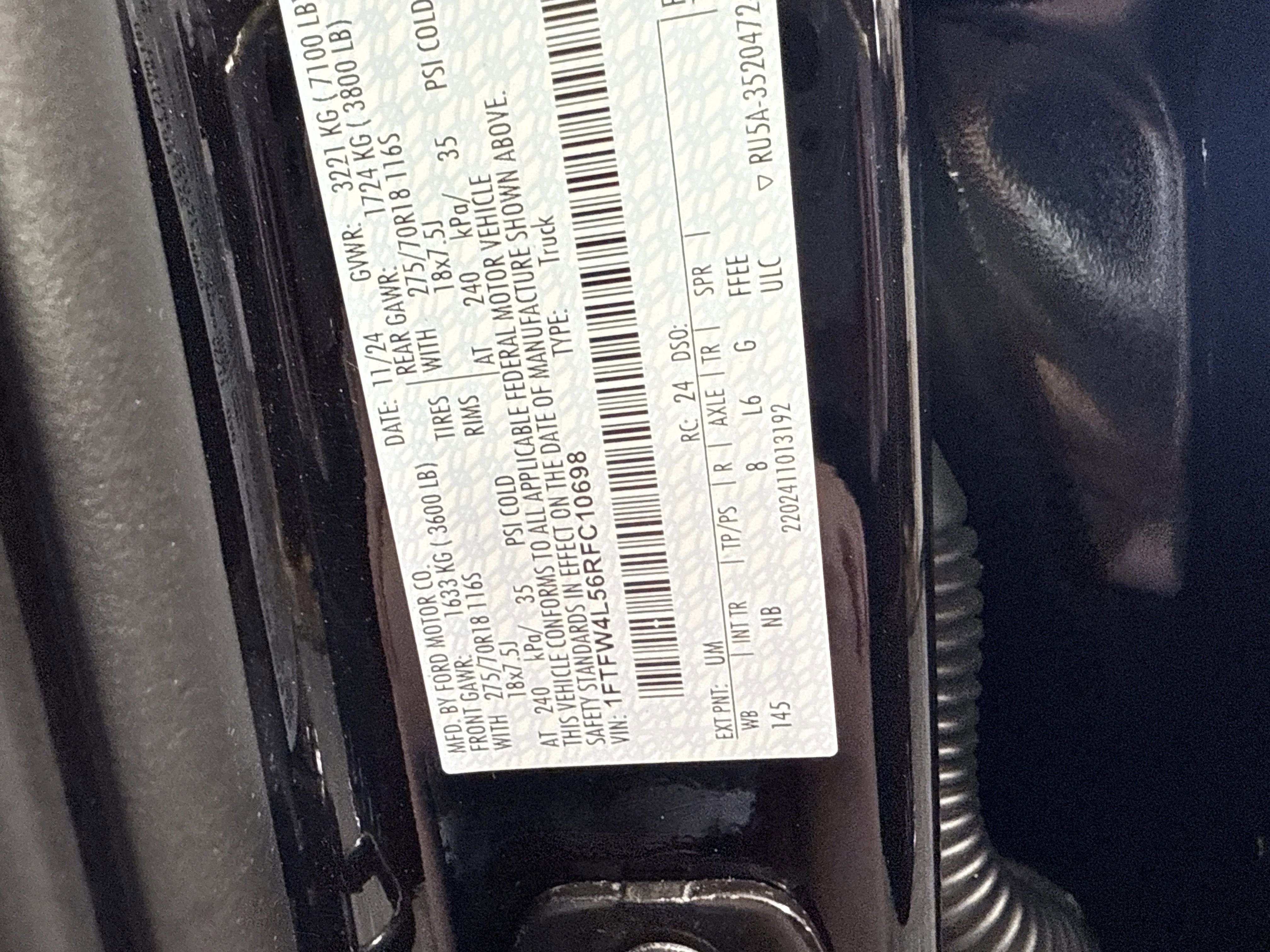 Certified 2024 Ford F150 Tremor w/ Equipment Group 402A High image 33