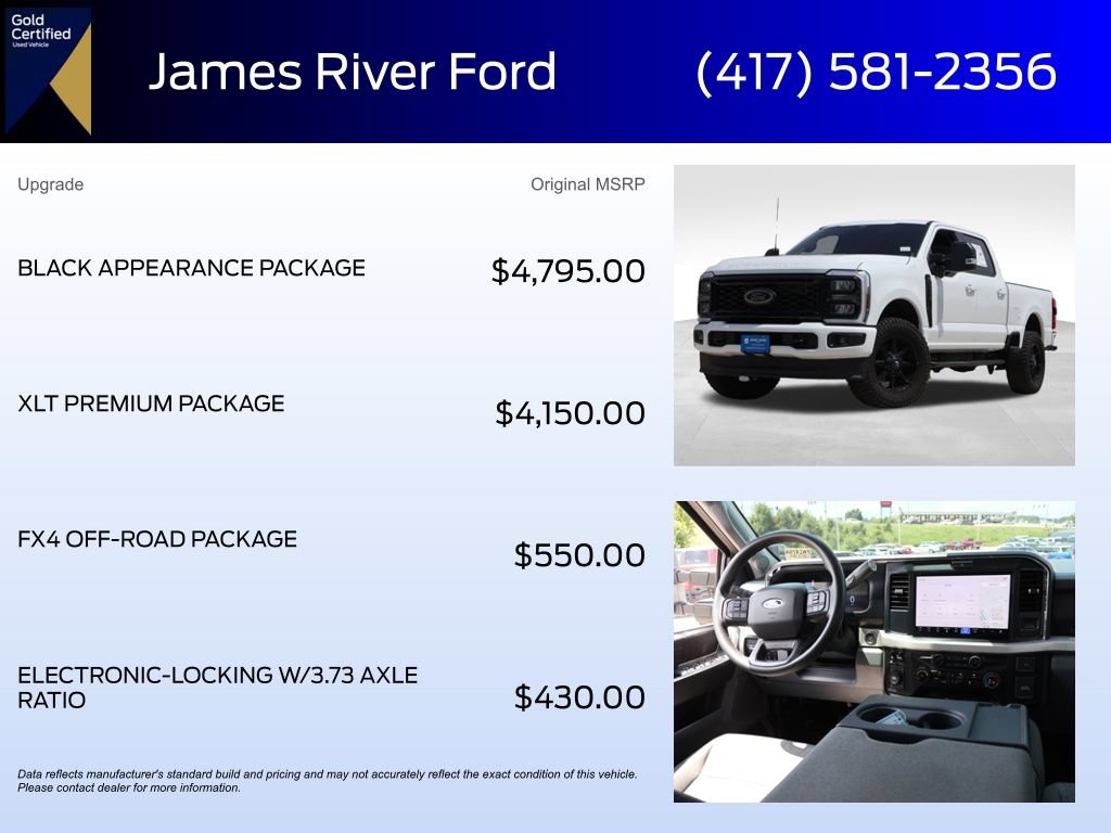 Certified 2025 Ford F250 XLT w/ Black Appearance Package AWD/4WD image 6