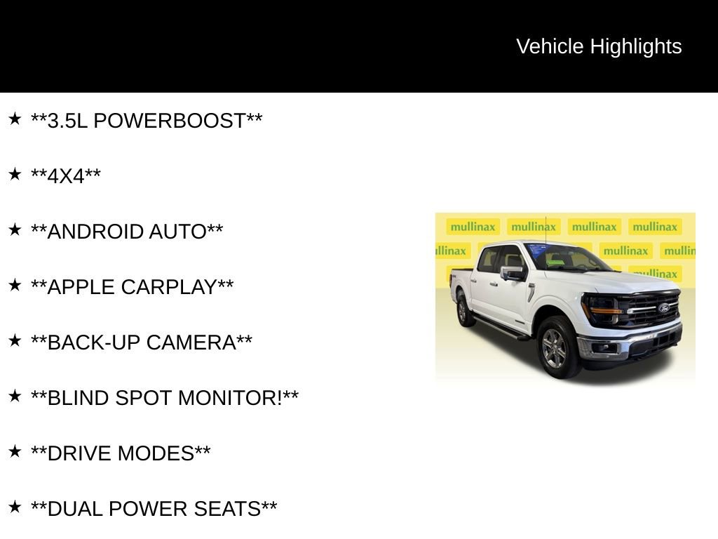 Certified 2024 Ford F150 XLT w/ Equipment Group 302A MID AWD/4WD image 12