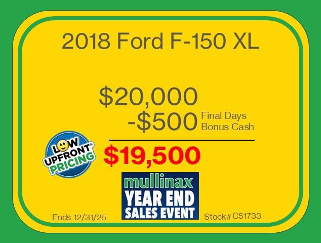 Certified 2018 Ford F150 XL w/ Equipment Group 101A Mid image 8