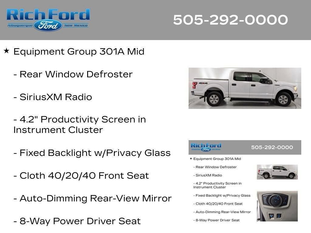 Certified 2020 Ford F150 XLT w/ Equipment Group 301A Mid AWD/4WD image 43