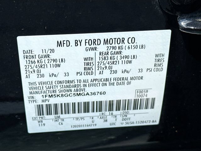 Certified 2021 Ford Explorer ST w/ Equipment Group 401A AWD/4WD image 42