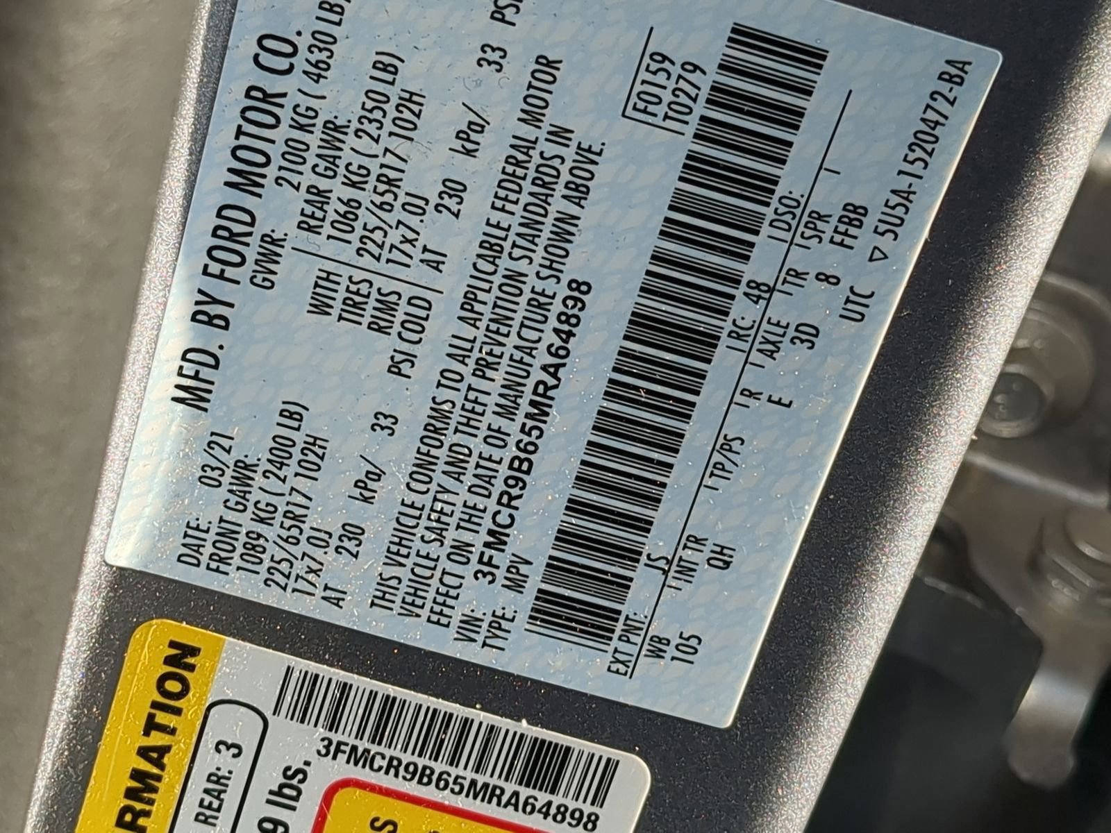 Certified 2021 Ford Bronco Sport Big Bend image 36