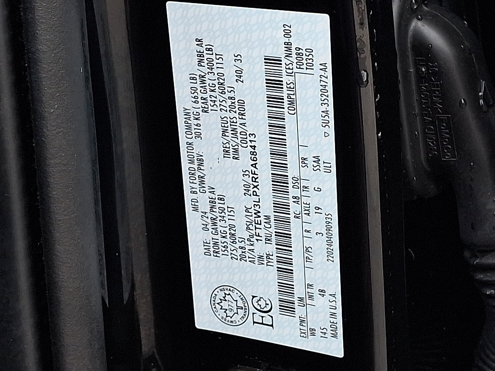 Certified 2024 Ford F150 XLT w/ Equipment Group 303A High AWD/4WD image 32