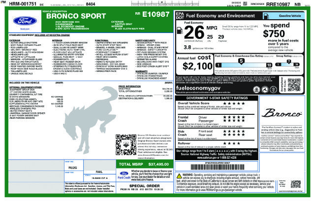 Certified 2024 Ford Bronco Sport Heritage w/ Heritage Convenience Package AWD/4WD image 10